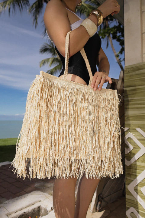 Bolsa Tote Ráfia Búzios