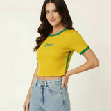 Amarelo com detalhe verde